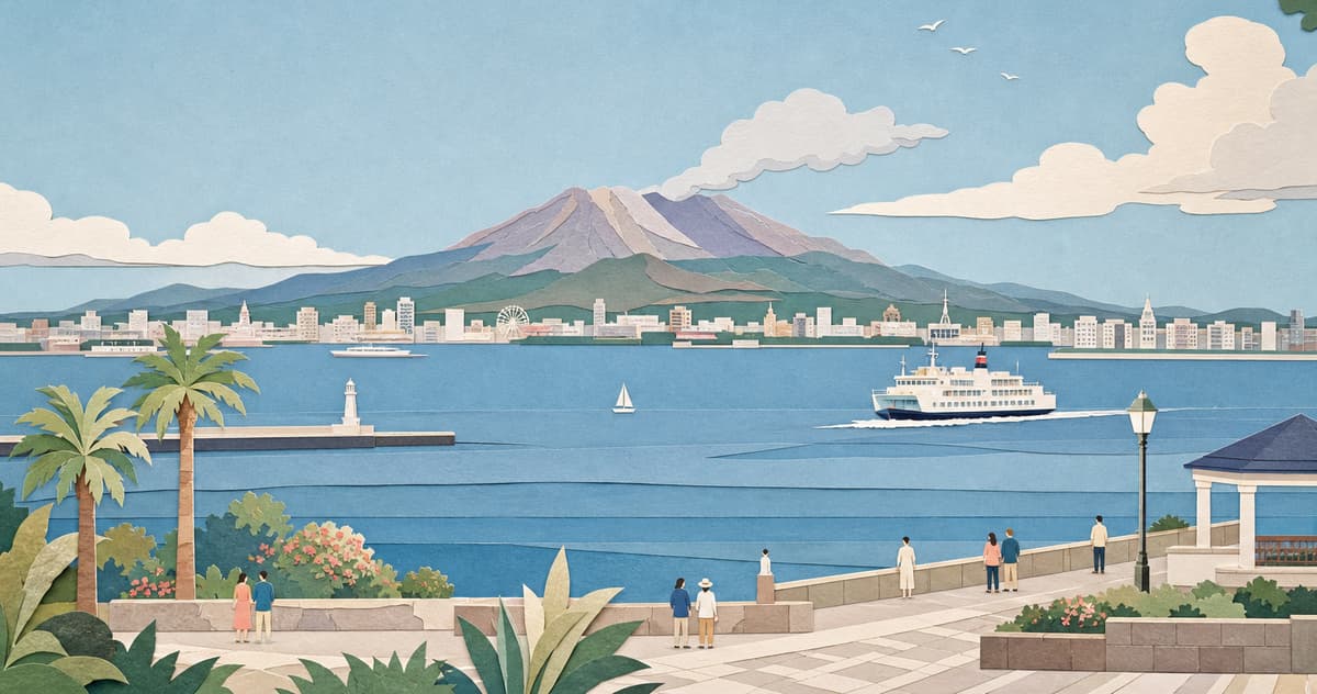 水族館前（桜島桟橋） 停留所の写真
